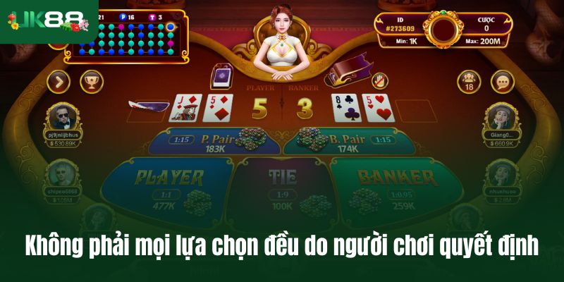 Không phải mọi lựa chọn đều do người chơi quyết định